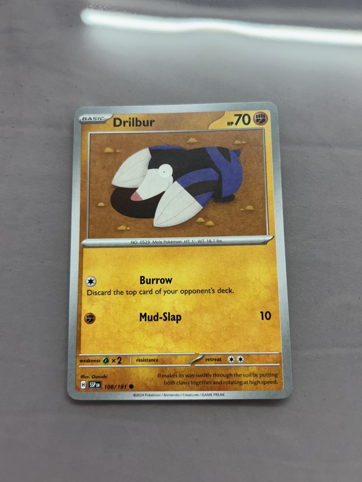 Drilbur Pokémon Card
