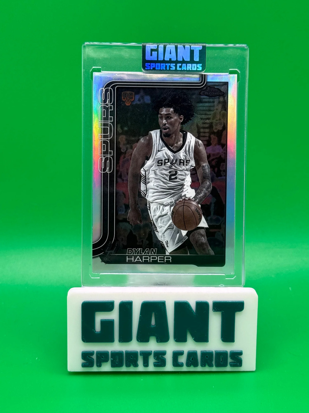 2025 Topps Chrome Basketball Dylan Harper #252 Negative Refractor RC