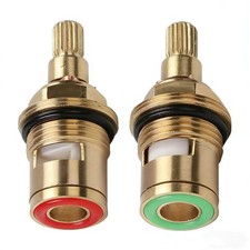 Faucet Cartridge - Replacement Brass Valve for Bathroom Sink - 1/2pc