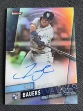 2019 Topps Finest - Auto RC Jake Bauers #FA-JB Rookie Autograph