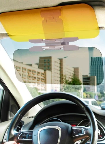 Sun Visor Extender 2-in-1 Anti-Glare Day/Night Adjustable Car Sun Blocker