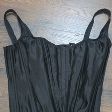 Victoria's Secret Black Lace Up Boned Corset Top with Straps Size S