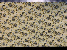 Cotton Fabric MICHAEL MILLER BANDANA DITZY Yellow 1 Yard