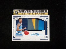 2020-21 RJ Hampton Panini National Treasures Collegiate Patch Auto /35 RC RPA