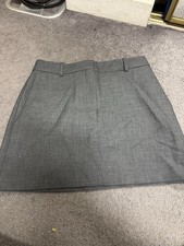 Aritzia Babaton Grey Chisel Skirt Size 8 NWT