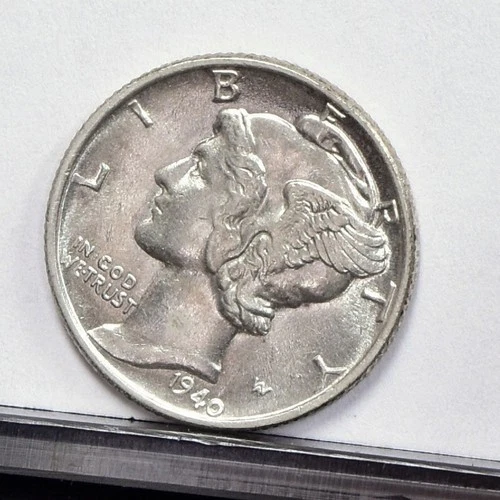 1940 Mercury Dime - Full Bands - BU (#60598-L)