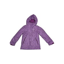 Columbia Girls Bugaboo II Fleece Interchange Jacket Medium 10/12 Purple Chevron
