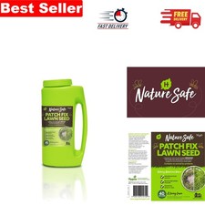Organic Lawn Patch Fix 1kg: Child & Pet Safe Reseed Solution for Healthy Lawns 10.99 per kilo