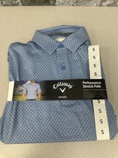 NWT Callaway Polo Shirt OPTI-Dri Golf Mens Small Performance Stretch Regatta