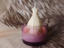 Wedding candle, wedding dress candle, wedding gift,  valentine’s day, proposal