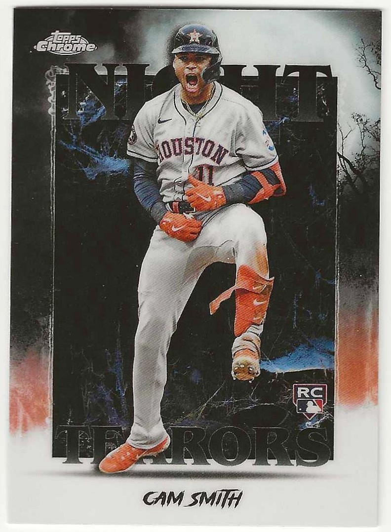 2025 Topps Chrome Update CAM SMITH Insert NIGHT TERRORS Card ASTROS