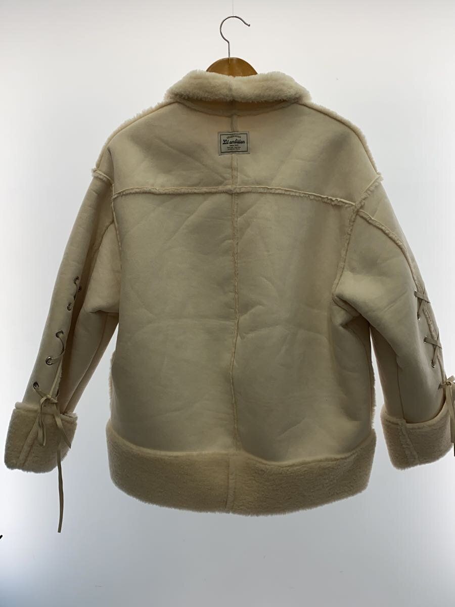 Lil Ambition altra giacca nastro mouton cappotto OMAGGIO poliestere beige