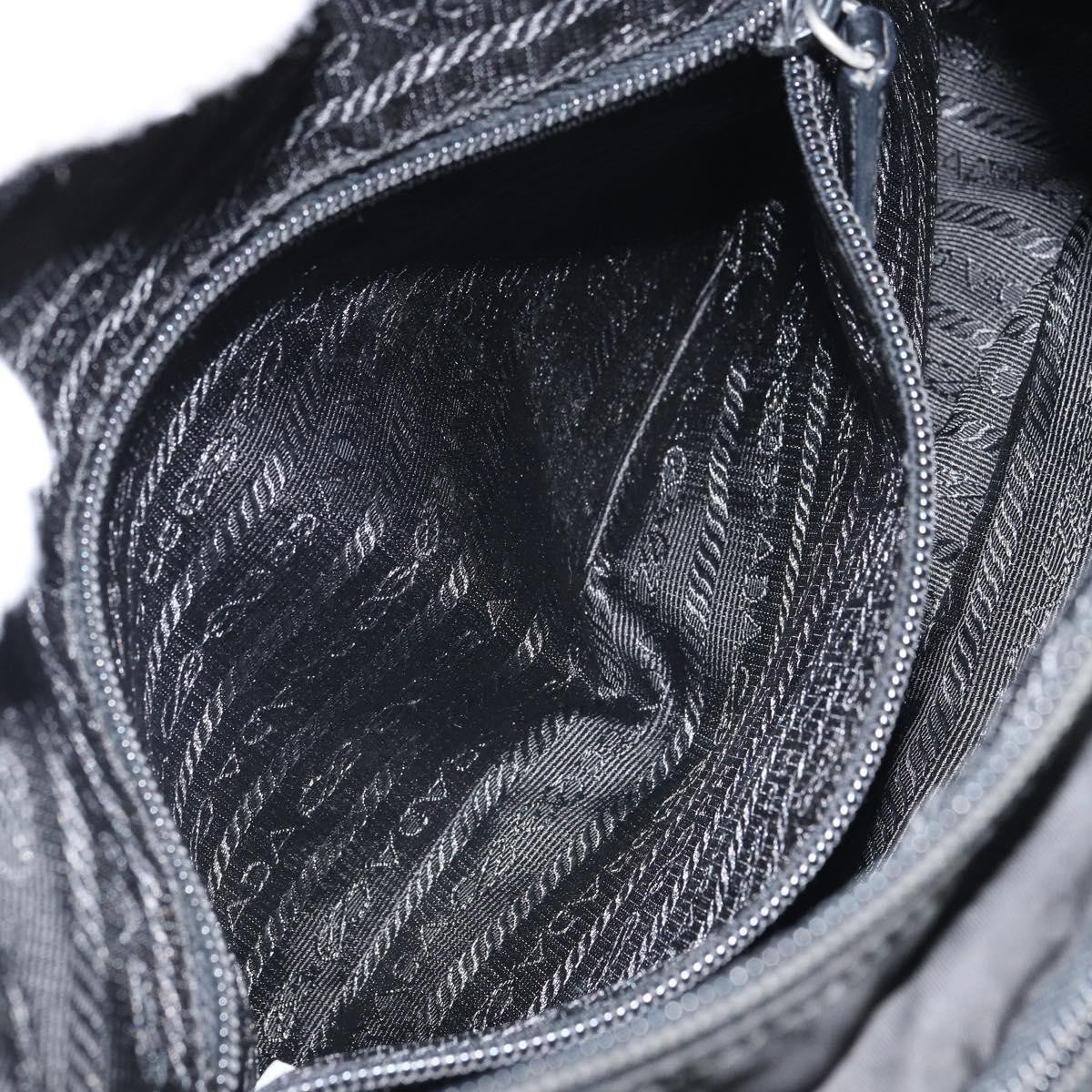 PRADA Shoulder Bag Nylon Black Silver Auth 163536 thumbnail 21