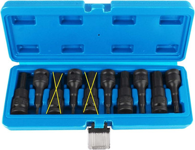 Steckschlüsselsatz Torx Tecpo  300855 1/2'' 8-teilig