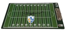 JIM HARBAUGH signed (LOS ANGELES CHARGERS) Coaches clipboard BECKETT BAS BW54034