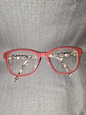 Bebe Ruby Glasses Frames Only Floral BB5184 601 53-17 140 Red