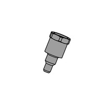 Anest Iwata 93753530 LPH80 Fluid Nipple, 1/8" BSP Pack of 3 pcs 