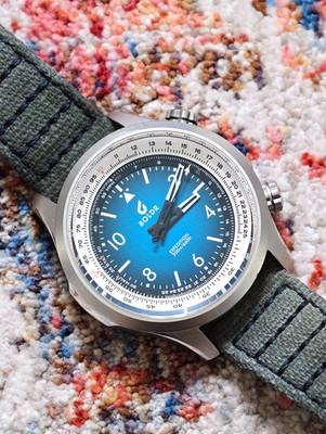BOLDR Expedition Enigmath Coconico Automatic 200m Blue Dial Slide Rule - 41mm
