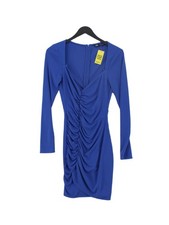 Zara Bodycon Midi Dress S in Blue
