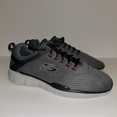 Skechers Lite-Weight Dual Lite Athletic Sneaker Men s 11 Charcoal Gray/Black