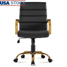 PU Leather Office Chair Adjustable Height 360 Swivel Ergonomic Comfort New