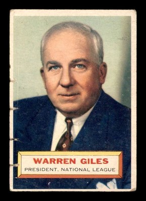 1956 Topps #2 Warren Giles PRES DP POOR X3195964