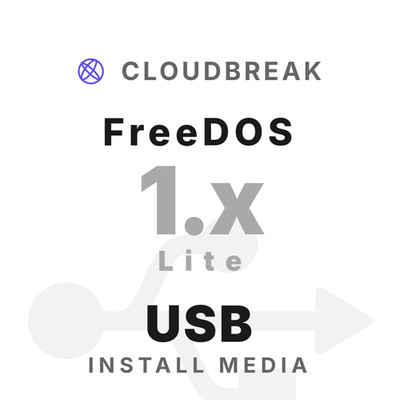 FreeDOS 1.x Lite Bootable/Live Install USB NEW