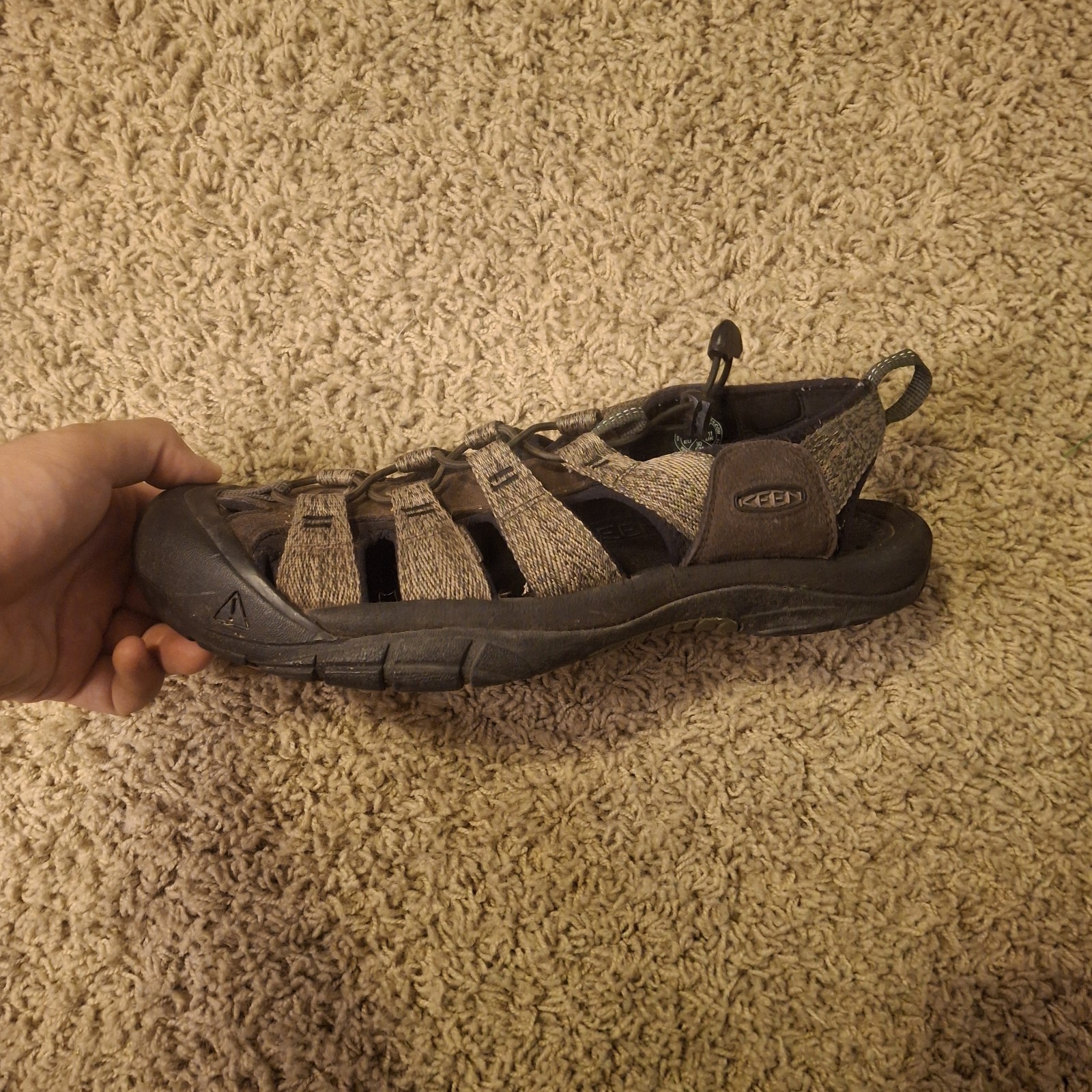 Sandali da uomo KEEN taglia 12 Newport H2 punta chiusa acqua nel bosco notte neri