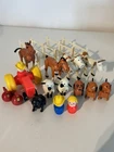 Vintage Fisher-Price Little People Farm Animals & Figures Accessories Lot