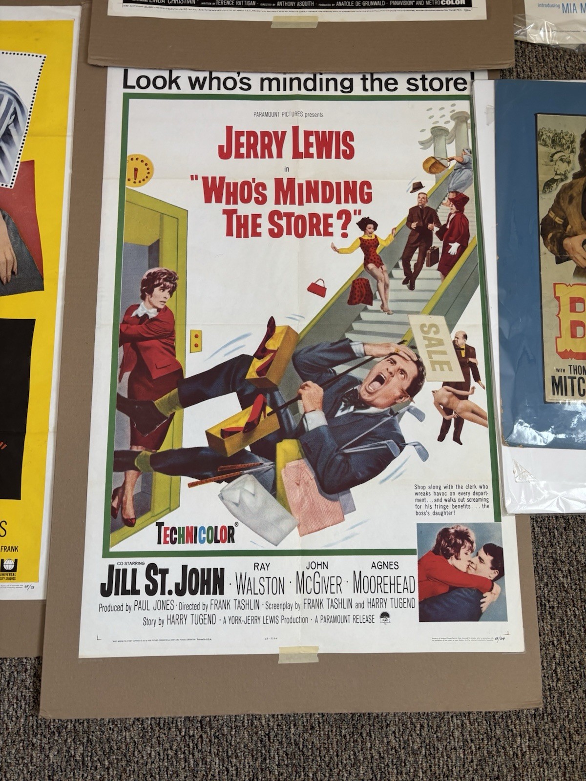 Vintage Movie Posters Lot (9) Original Limited Edition Good Condition Very Cool