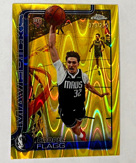 Topps Chrome Update Cooper Flagg Rookie #151 Yellow Raywave /275