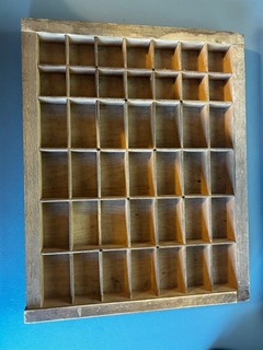 vintage wooden printers tray 28.5cm x 36cm