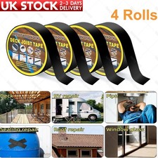 4x 2"x50' Butyl Joist Tape Joist Tape for Decking,Waterproof Self-Adhesive Butyl