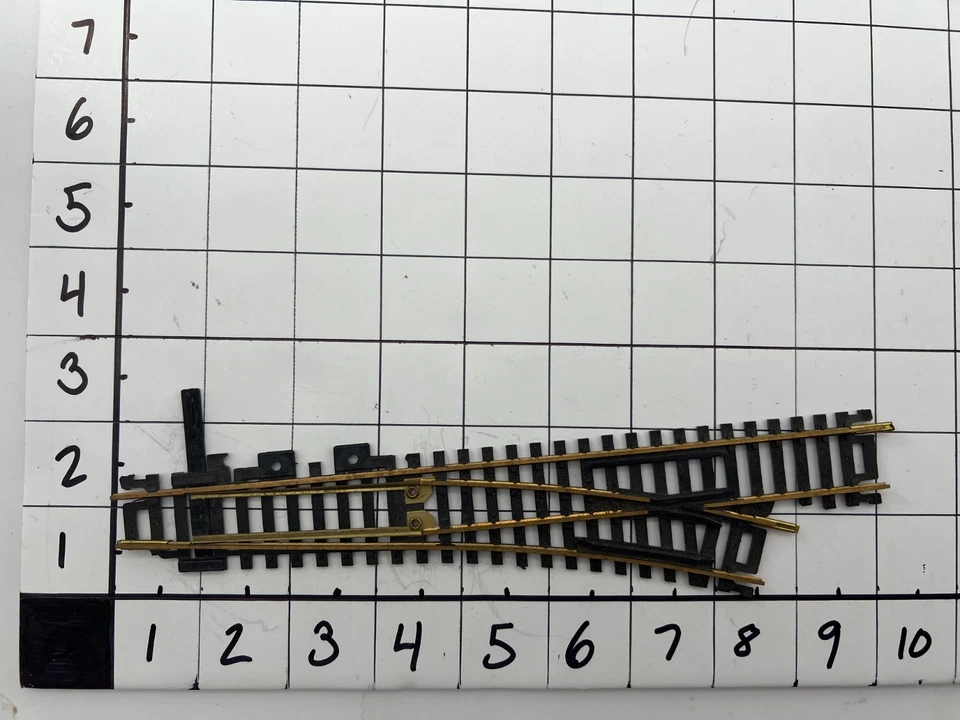 Atlas HO Scale Lot of 3 Switch Left/Right Track Brass Good Condition - Image 4 of 4