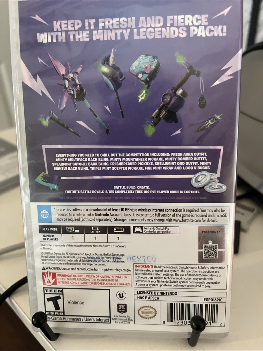 Fortnite: Minty Legends Pack 新品未開封 Amazon.com: Fortnite Minty Legends Pack - (PS4) (NO PHYSICAL