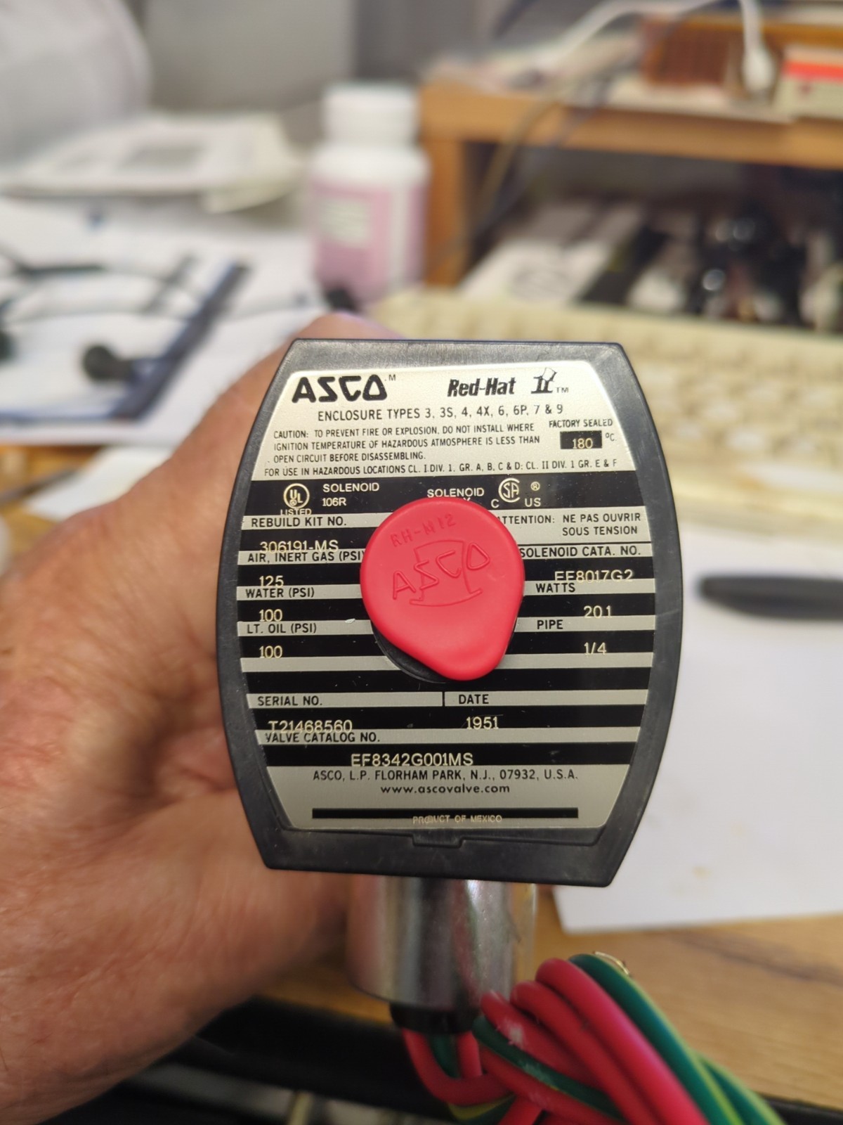 ASCO Red Hat II 4-Way Direct Acting Solenoid Valve