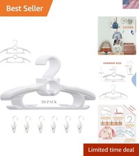 Baby Nursery Closet Hangers, Ultra Thin Non-Slip and Extendable Laundry Infan...