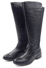 Polaris Damen Reiterstiefel Schwarz Lederstiefel Stiefel Damenstiefel 256/129/01