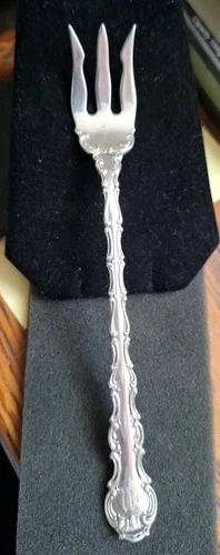 Strasbourg by Gorham Seafood Cocktail Fork 5.5", Sterling Silver Monogramed