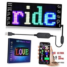 LED Light Signs for Car,Programmable Flexible LED Sign,Bluetooth APP 7"x 3"