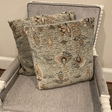 Handmade 20" x 20" Chenille Throw Pillow Set