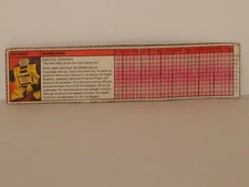 G1 TRANSFORMER AUTOBOT BUMBLEBEE TECH SPEC LOT # 1