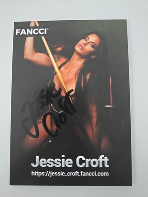 JESSIE CROFT AUTOGRAMM SIGNIERT AUTOGRAPH SIGNED Autogrammkarte  Model EROTIK