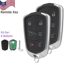2 For 2015 - 2019 Cadillac Esv Escalade Smart Prox Remote Control Key Fob Hyq2ab