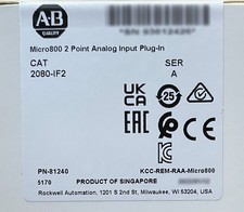 Allen Bradley 2080-IF2 Fast Ship 2080IF2 Micro800 2 Point Analog Input Plug-In