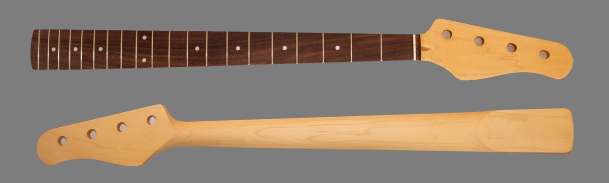 Medium Scale 32" Bass Neck – Fits Fender® Jazz/P-Bass – Maple/Rosewood