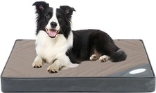 Orthopedic Outdoor Waterproof Dog Beds for 35.8  L x 26.3"W x 3.1"Th, Beige