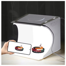 PULUZ 20cm Mini 2 LED Panels Folding Portable 1100LM Light Photo Lighting Studio