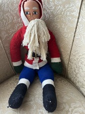 Primitive Folk Art Santa Doll Rustic Country Christmas Red 22 in Tall