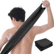 Exfoliating Bath Towel Body Back Scrubber Soft Shower Wash Cloth Sponge Spa